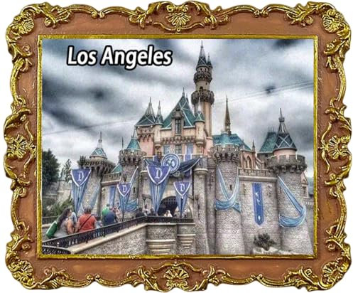 Disneyland Park Los Angeles USA Travel Souvenirs Fridge Magnet City Attractions Refrigerator Magnets