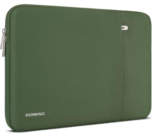 DOMISO Laptoptasche 17 Zoll Laptop Tasche Hülle Schutzhülle Wasserdicht Laptop-Taschen Laptophülle Notebooktasche Sleeve Case für HP Pavilion Envy/Dell/IdeaPad/LG Gram/MSI/ASUS/Razer,Avocado Grün