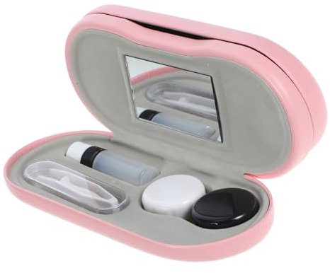 GARVALON Caja De Almacenamiento Gafas Estuche Duro Soporte para Lentes De Contacto
