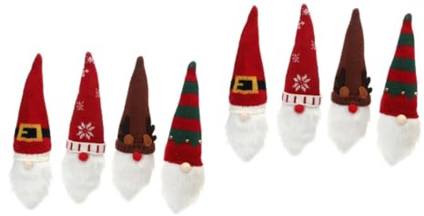 Cabilock 2 Ensembles Couvercle De Bouteille De Vin Tasse À Sauce Tasse À Sauce Bonbon Décor Rouge Mise Condiments en Conteneur Tasses Nains Panier À Jouets Afficher Tricot 4 Pièces * 2