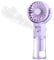 Portatil Ventilador Pequeño de Mano Spray con Niebla de Agua, USB Mini Ventilador de Mano 4 Velocidades, Se Puede Colgar Cuello Ventiladors de Manos Potente Oficina al Aire Libre Vacaciones Morado