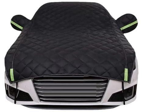 Hagelschutz-Autoabdeckung Für Mercedes-Benz SL 500 | Halbgarage Verdickte wasserdichte, Staubdichte Und Schneefeste Außenabdeckung LLCDZR(Black)