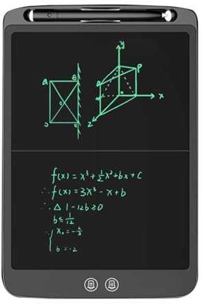 Tablette d'écriture numérique LCD de 30,5 cm - Ultra fine - Écran divisé - Effacement en un clic avec bouton de verrouillage - Cadeau pour enfants et adultes - Pour la maison, le bureau, l'école