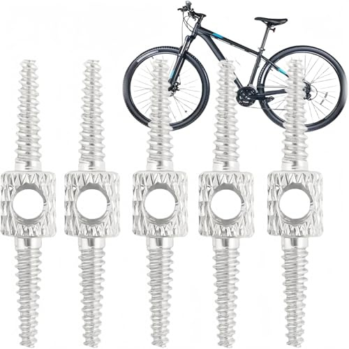 5PCS Silver Bike Internal Cable Routing Tool Kit,Internal Cable Routing Kit for Brake Cabl/e,Bicycle Brake Cable Install Tool for Mountain Bike,Bike Bra/ke Cab/le Guide,Hydraulic Hose Connector,Frame