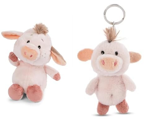 NICI 2-er Bundle Kuscheltier Schwein Pigwick 22cm & Schlüsselanhänger 10cm