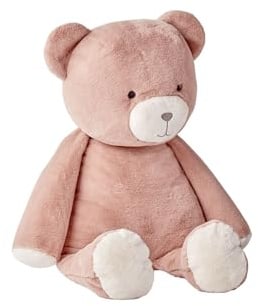 NOUKIE'S - Peluche Toute Douce - 80 cm - Large - Ours Rose Lily - Jouet pour Enfant et bébé - Cadeau de Naissance
