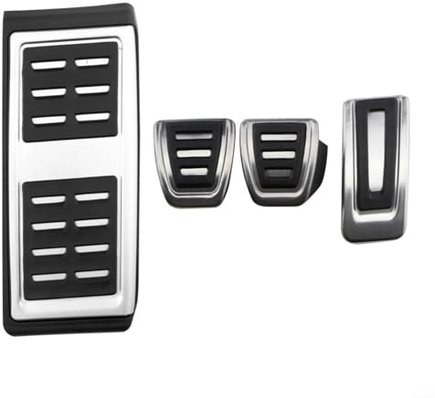 Fahrzeug Pedale Set Edelstahl Edelstahl Pedale Set Auto Pedale Edelstahl für Golf 7 8 MK7 MK8 Schaltgetriebe Fußstütze Pedal Set Silber