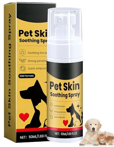 Holibao Anti Milben-Spray für Hunde,Pet Skin Treatment Spray,Dogs Skin Repair Spray,Nature Soothing Solution for Itchy Skin,Helps Alleviate Allergies Dry Itchy Skin (1)