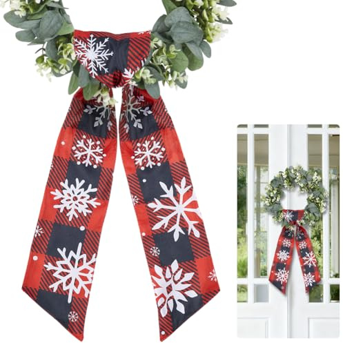 PRESSINART 2Pcs Spring Wreath Sash Ribbon Door Ribbon Wreath Yellow Bees Flowers Pattern 56 x 4.7 Inch Polyester Bow Sashes for Holiday Party Yard Doorway Indoor Outdoor Wall Home Birthday Decoration