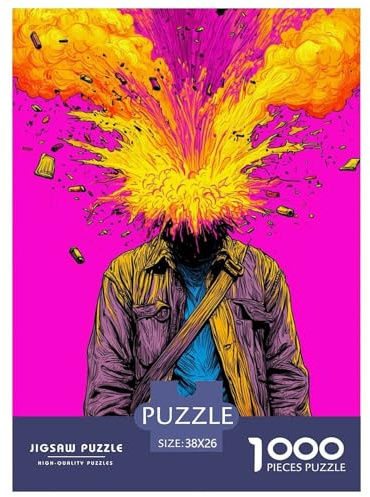 Silhouetten von Charakteren Puzzles 1000 Teile Schwer Puzzle Spielzeug Lernspiel Impossible interessant Herausforderungsspielzeug Für Erwachsene Und Kinder in Bewährter 38x26cm/1000pcs