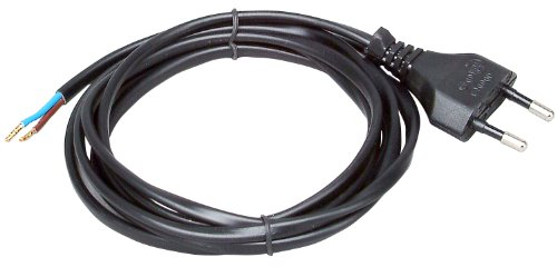 Kopp 140605097 Euro-Zuleitung 2 m, schwarz