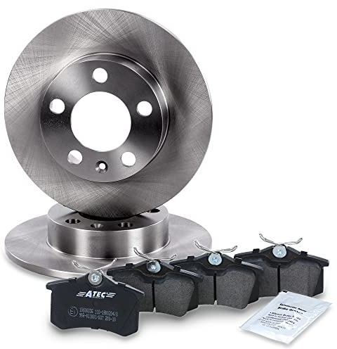 Bremsscheiben Voll Ø232mm + Bremsbeläge Bremsklötze hinten