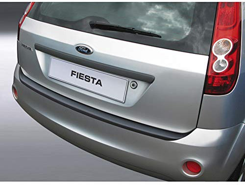 ABS Heckstoßstangenschutz kompatibel mit Ford Fiesta MK6 2002-2008 Schwarz, Mattschwarz