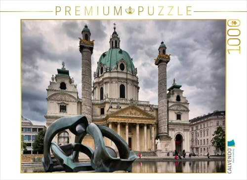 CALVENDO Puzzle Karlskirche | 1000 Teile Lege-Größe 64 x 48 cm Foto-Puzzle für glückliche Stunden