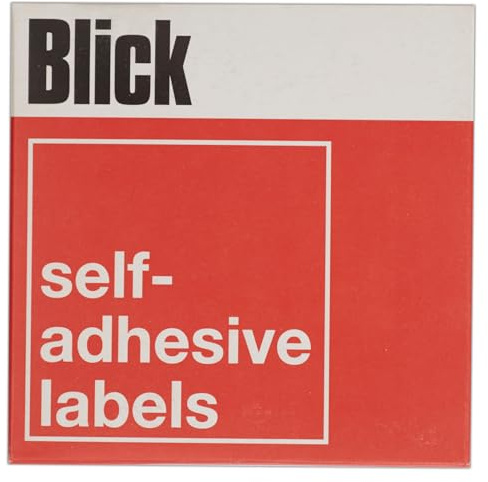 Blick Labels, White, Self Adhesive Stickers Dispenser Pack, Rectangular, 19mm x 38mm, 800 Labels, for Home, Office, Family, School, Holiday Calendar Organising, Planner, Rewards Chart, Colour Coding