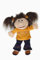 Original KUMQUATS Handpuppe Conny - Puppe, Plüsch, Samt, Stoff, 43 cm, blau, Kleinkind