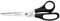 Westcott Schere 8 (20,3 cm) Schwarz, Büroschere mit schwarzen Kunststoffgriffen, Extrascharfe Klinge, rostfreier Edelstahl, Papierschere, Haushaltsschere, Bastelschere, E-31181 00