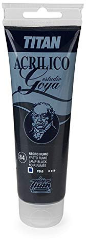 ACRÍLICO GOYA ESTUDIO NEGRO HUMO 125 ML Nº 84