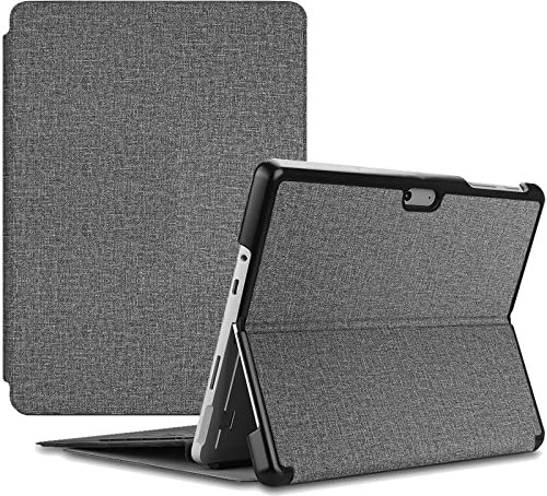 ProCase Étui Housse Surface Go/Go 2, Coque de Protection Rigide Ultra-Mince et léger, avec Support Fonction pour Microsoft Surface Go 2/Go en 2020/2018-Gris