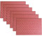 Tischset Platzset Platzmatte PP 1,5 mm 45 x 30 cm 6er-Set Rattan Echt Geflochten Farbe wählbar Pink Rosa