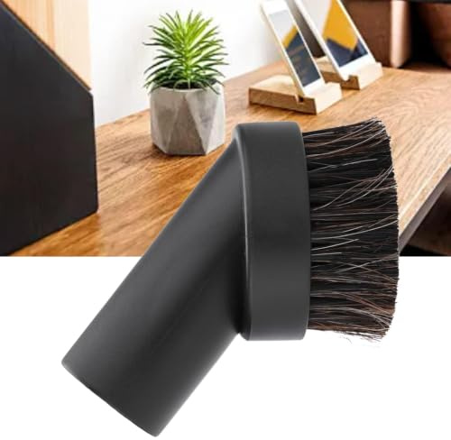 ViaGasaFamido Staubsauger Bodenbürste mit Rosshaar, 32mm Rundbürstenadapter, Schwarz, Kunststoff, Ersatzzubehör