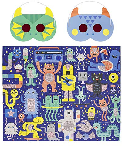 Petit Collage PTC331 Monster Jam Decoder Puzzle, Multi