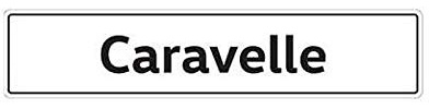 Volkswagen 7H9071801A License Plate Number Plate with Caravelle Lettering