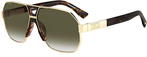 DSQUARED2 Dsq D2 0028/s 06J/9K GOLD HAVANA Sunglasses Unisex Metal, Standard, 12