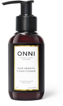 ONNI Conditioner | Organic Hair Growth Conditioner | 100 ml Pumpspender | Ohne Silikone, Sulfate, Parabene - mehr Haarwuchs, gegen juckende Kopfhaut, keine Tierversuche