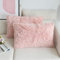 NordECO HOME 2er Set kissenbezüge 30x50 cm Kissen Rosa Künstlich Pelz Fellkissen Dekorative Deko Kissen Kuschelkissen Flauschig Sofakissen Weich Plüschkissen für Sofa