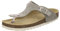 AFS-Schuhe 2107, modische Zehentrenner Damen Sandale aus Leder, Bequeme Pantoletten mit Fussbett Made in Germany (43 EU, Antilope Velour)