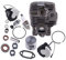 FACULX Kit pistone cilindro motosega compatibile con motosega M 61 M 61C MS 261 44,7 mm Parti di ricambio con set di guarnizioni Set di guarnizioni Set di cuscinetti ad aghi Candela di
