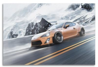 JDM Auto-Poster für Gt86 Rennwagen-Sportwagen-Poster, dekorative Malerei, Leinwand, Wandposter und Kunstdruck, moderne Familienschlafzimmer-Dekoration, Poster, 30 x 45 cm