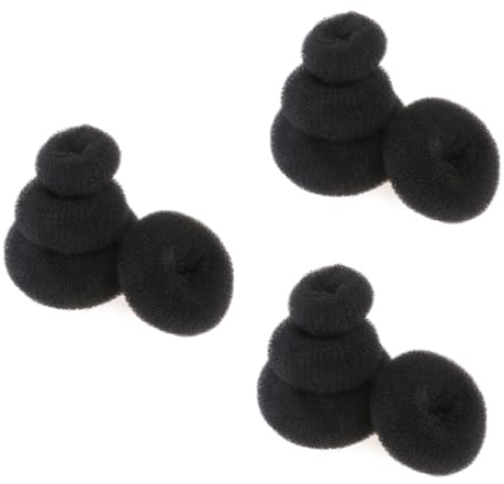 DOITOOL 12 Stk Haarkrapfen Werkzeug zur Herstellung von Haarknoten Haarknotenhersteller Bob-Kopf Brötchen Friseurwerkzeug Haarring