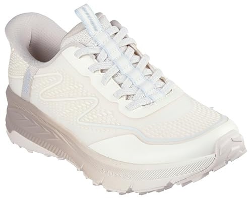 Skechers Switch Back Mist, Zapatillas Mujer, Natural Textile/Synthetic/Trim, 39 EU