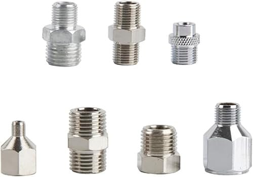 7pcs Airbrush Adaptor Kit Apstour Air Brush Fitting Connector Set for Air Compressor & Airbrush Hose