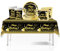 41Pcs Black Gold Happy 30th Birthday Party Tableware Set - Plastic Table Cloth, Paper Plates, Napkins - Birthday Table Decorations Disposable Kit for Men Women
