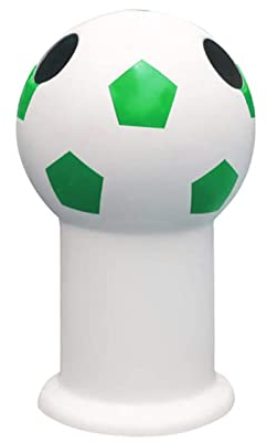 ZONABSQQ Versatile Outdoor Garbage Cans, Large Football Trash Can, Cute Cartoon Rubbish Bin, Fiberglass Fruit Bin Waste Bins Creative Shape Functional