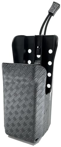 Zero9 Holsters Modell 5036 Tragbarer Funkkoffer / Kenwood / Viking VP6000 / VP8000 mit erweitertem Akku Schwarz Basket Weave Molle Lok