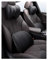 CXLHZCJB Lendenkissen Rückenstützkissen Memory-Schaum-Kissen für Autositz, Bürostuhl, Zuhause, Sofa oder Couch, Kissen mit niedriger Rückenlehne, Stuhl, Auto-Nackenkissen, Kissen mit (Farbe: Schwarz,