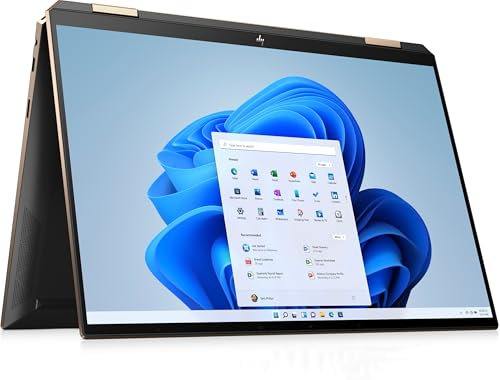 HP Spectre x360 14-ea0007na 13.5 FHD+ 2-in-1 Touchscreen – i5-1135G7, 1TB PCIe Gen 4.0x4 NVMe, 8GB LPDDR4, Fingerprint & SD Card Reader, WIFI 6 & BT 5, UK Backlit Keys, Windows 11 Pro (Renewed)
