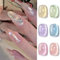 Born Pretty Cat Magnetic Eye Gel Pastell Glitzer Frühling Sommer UV Nagellack Crystal Glass Gel Nagellack Maniküre und Nagelkunst DIY zu Hause
