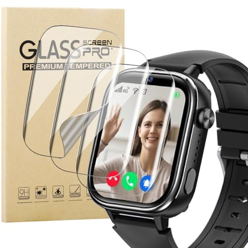 KUSINHOKA 3 Pièces Protection Écran pour SWGOTA Montre T40/AKUMAKA Montre Connectée Enfant/Minilandia T40, HD Anti-Rayures Film Protection, sans Bulles, Souple TPU Montre Protecteur D'écran