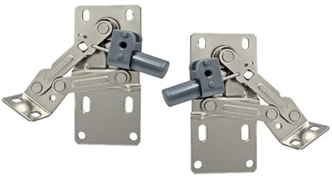 2 bisagras de bandeja inclinable, bisagra de soporte de puerta abatible, accesorios de hardware de muebles abatibles de 45 grados, bisagra estándar para fregadero para organizador de armario