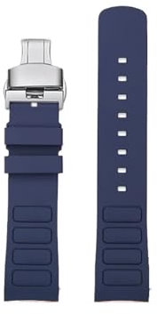 Srndsydak Passend for Mido Multifort TV M049.526 22mm Uhrenarmband(Blue-silver Folding)