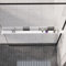 AJJHUUKI Accesorios de baño - Estante de ducha para ducha a ras de suelo, color blanco, 115 cm de aluminio