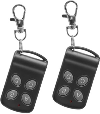 Operitacx 2pezzi Telecomando Wireless Clone Per Da Garage e Cancelli Elettrici Funzione Apprendimento Del Codice Batteria