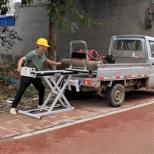 YXZQLOZ Chariot élévateur hydraulique, Chariot élévateur hydraulique, élévateur à Plateau Mobile, Table élévatrice à Ciseaux hydraulique,