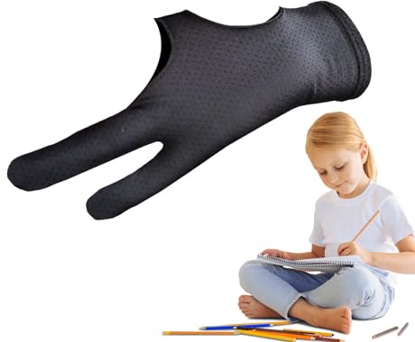 Zeichenhandschuh Atmungsaktiv reibungsmindernd für Papier Skizzieren Malen