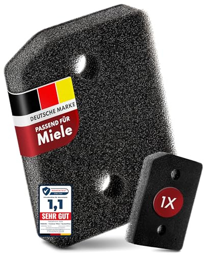 Filtro de base prémium apto para Miele T1 9164761 – 1 filtro para secadoras de ropa y bombas de calor, 207 x 157 x 30 mm, alfombrilla de filtro de esponja para Active, EditionEco, Silence, SpeedCare